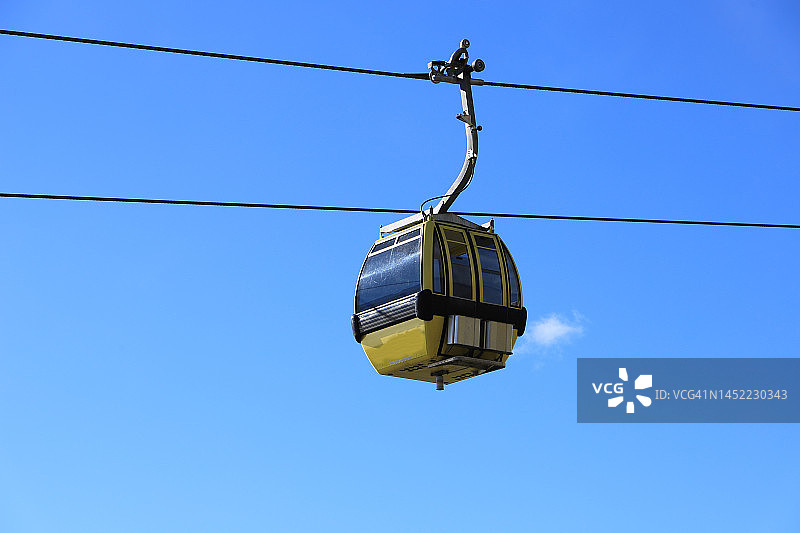 山地铁路的贡多拉图片素材