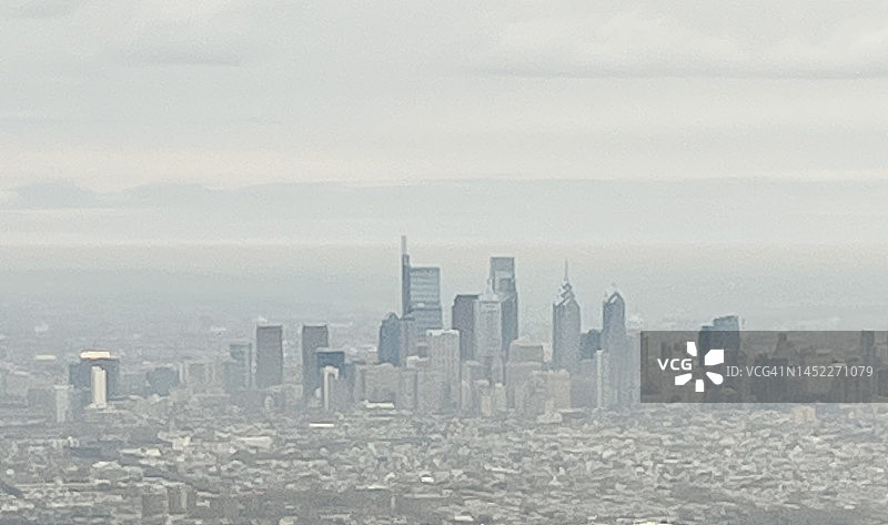 费城空中天际线图片素材