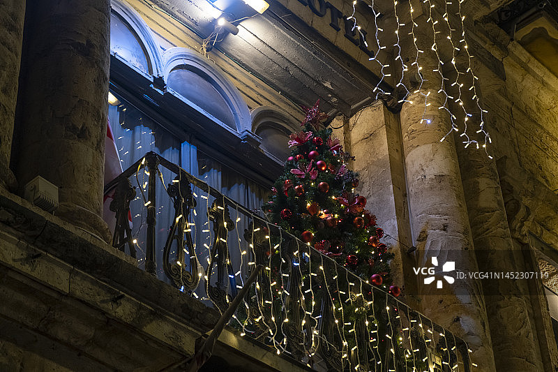 耶路撒冷老城的圣诞节气氛图片素材