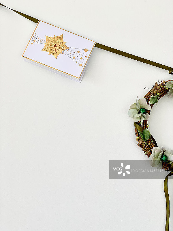 卡片与花环图片素材