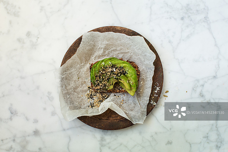 牛油果面包图片素材