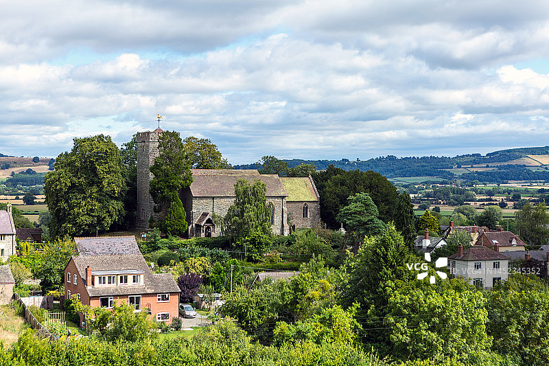 威格莫尔村，赫里福德郡，英格兰，英国图片素材