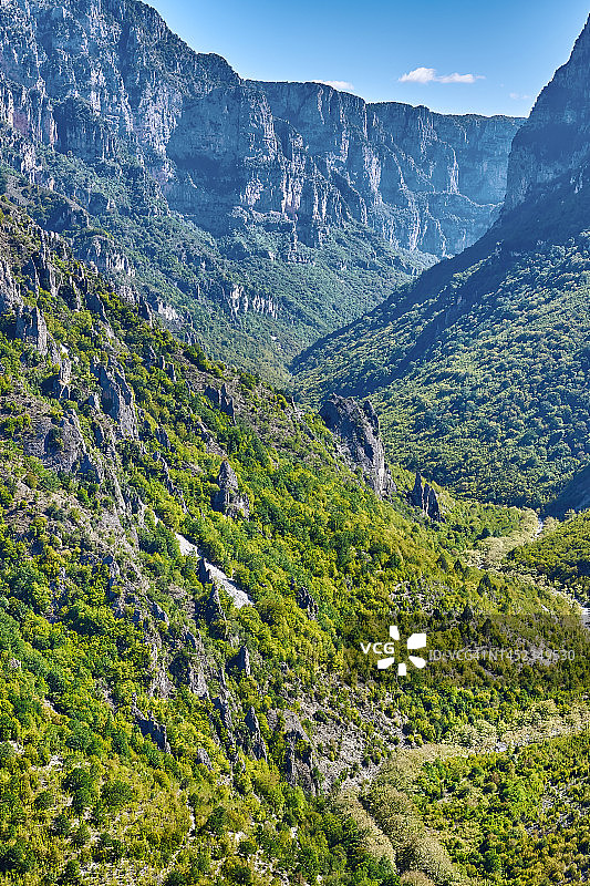希腊伊庇鲁斯维科斯峡谷国家公园图片素材