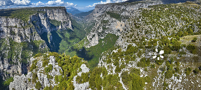 希腊伊庇鲁斯维科斯峡谷国家公园图片素材