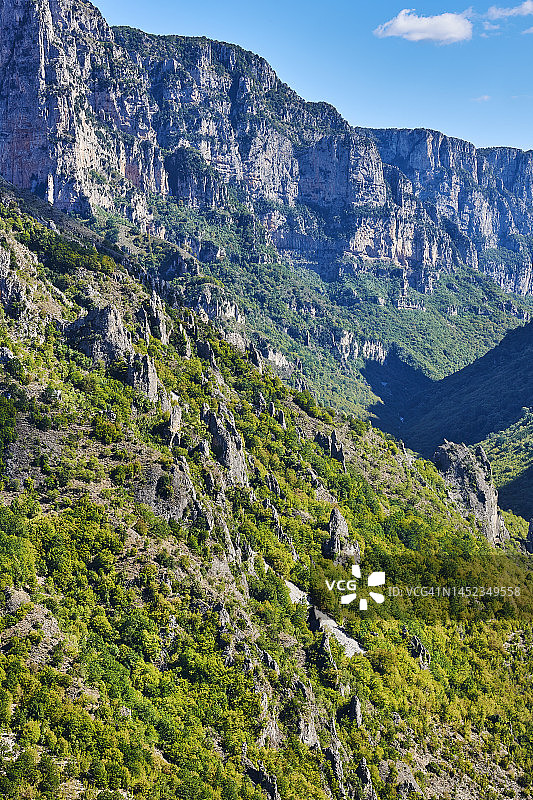 希腊伊庇鲁斯维科斯峡谷国家公园图片素材