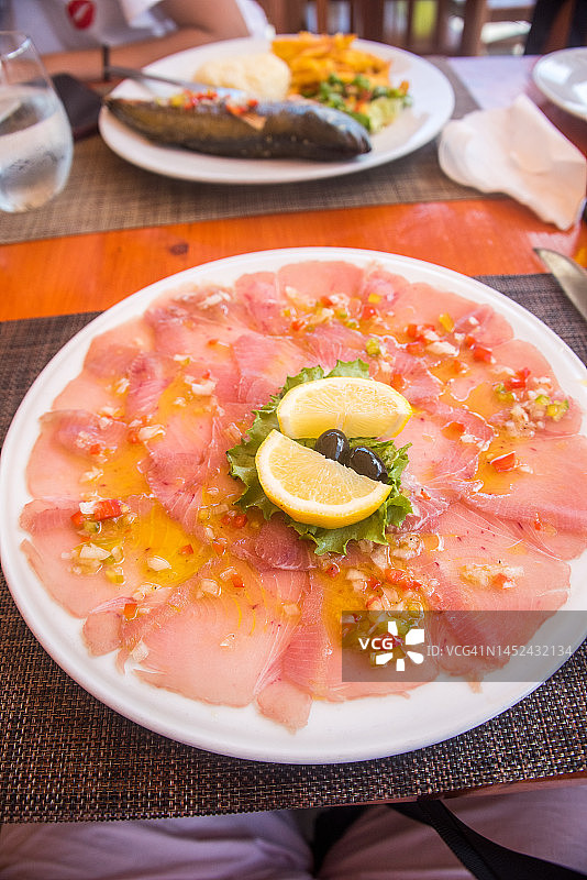 佛得角金枪鱼薄片图片素材