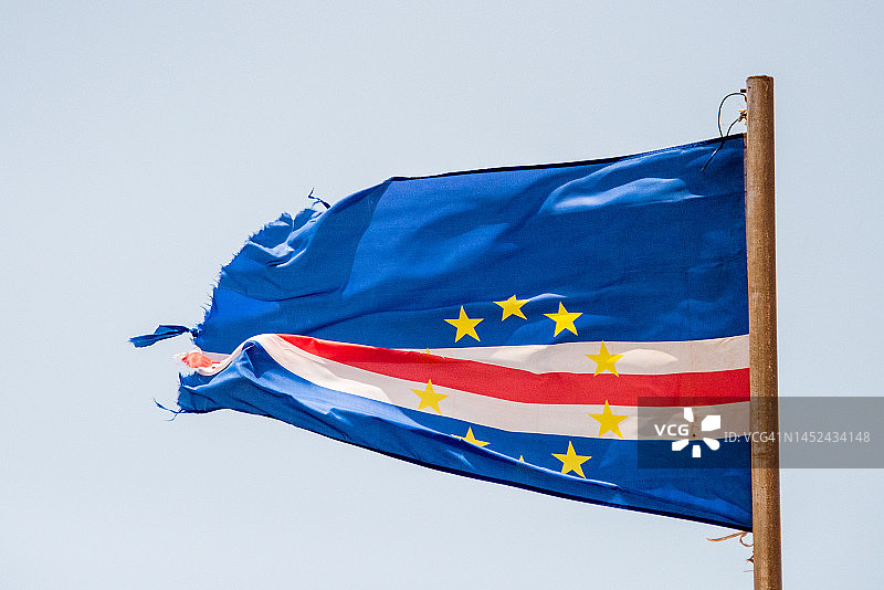 佛得角国旗图片素材