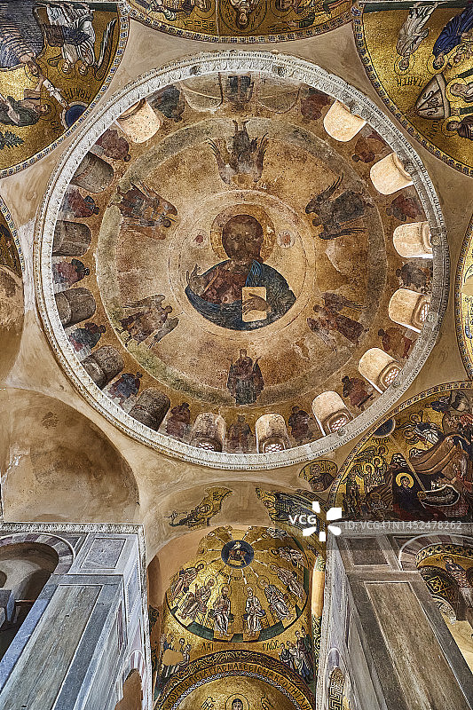 希俄斯卢卡斯修道院，希腊中部图片素材