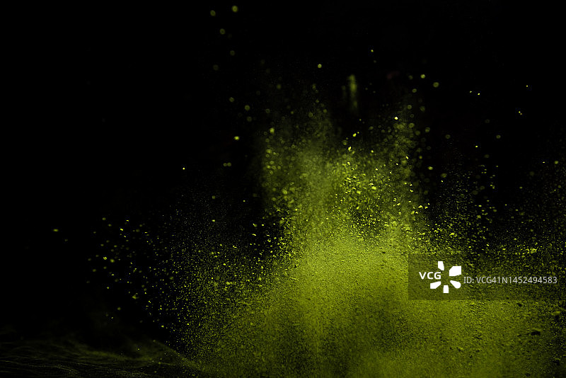 抹茶绿茶粉末图片素材