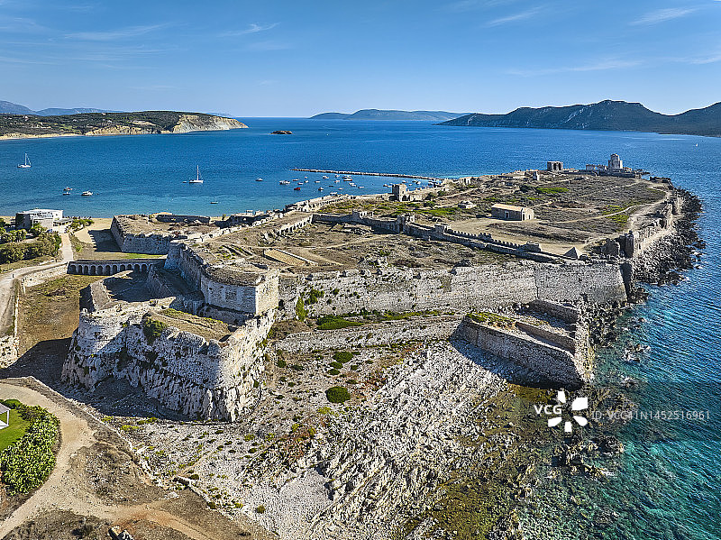 希腊墨西尼亚州莫索尼城堡图片素材