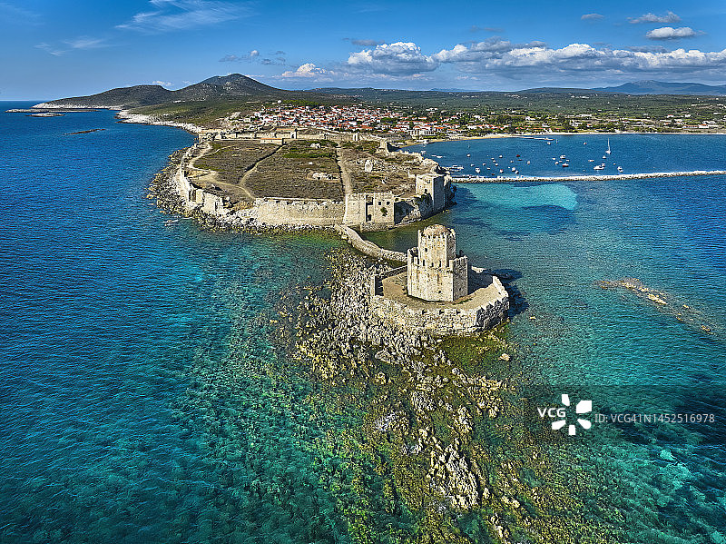 希腊墨西尼亚州莫索尼城堡图片素材