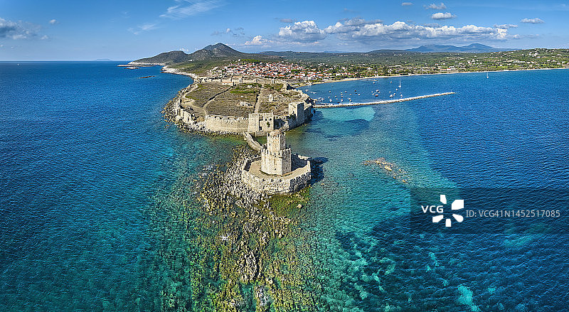 希腊墨西尼亚州莫索尼城堡图片素材