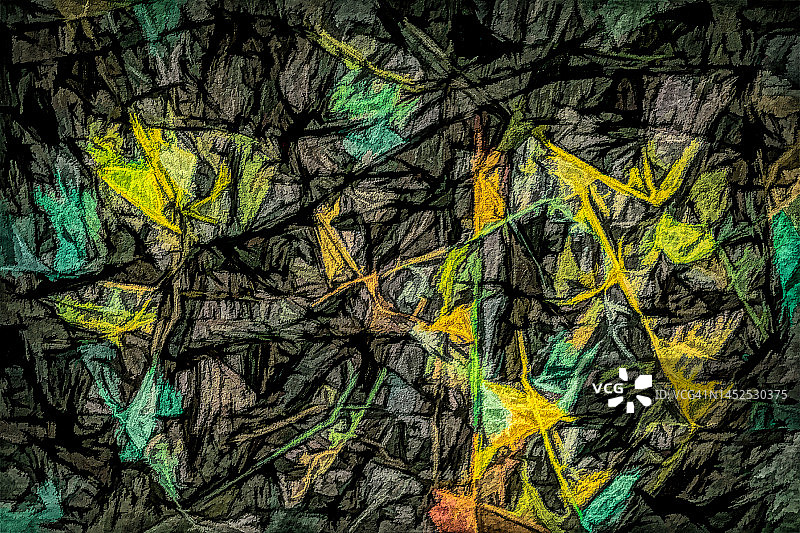 墙面抽象画图片素材