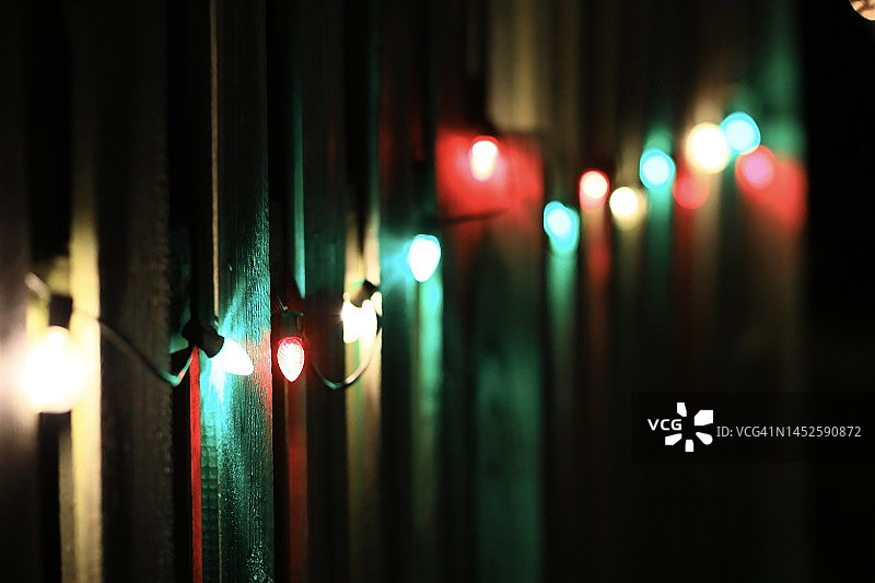 圣诞串灯图片素材