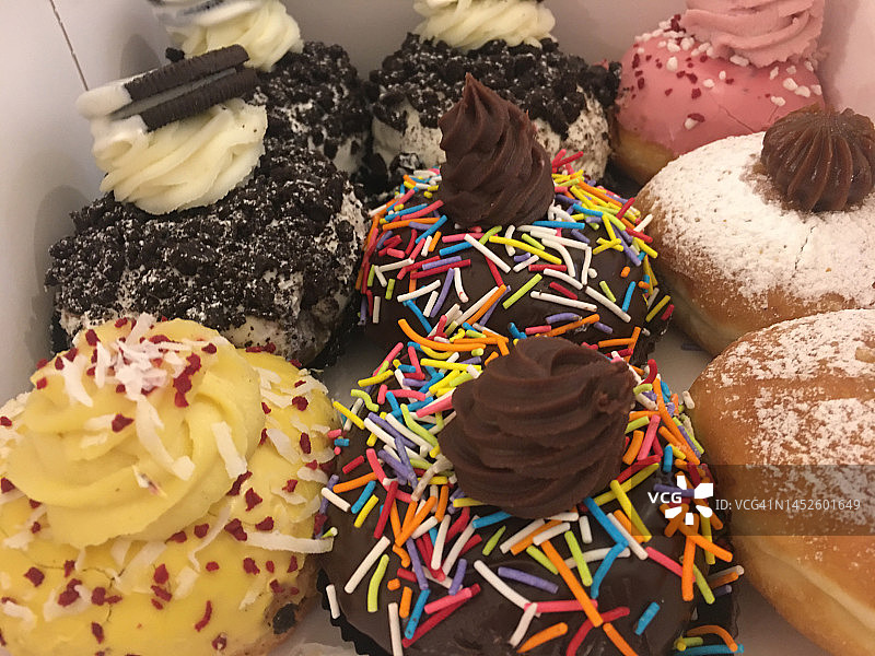 光明节犹太节日甜甜圈图片素材