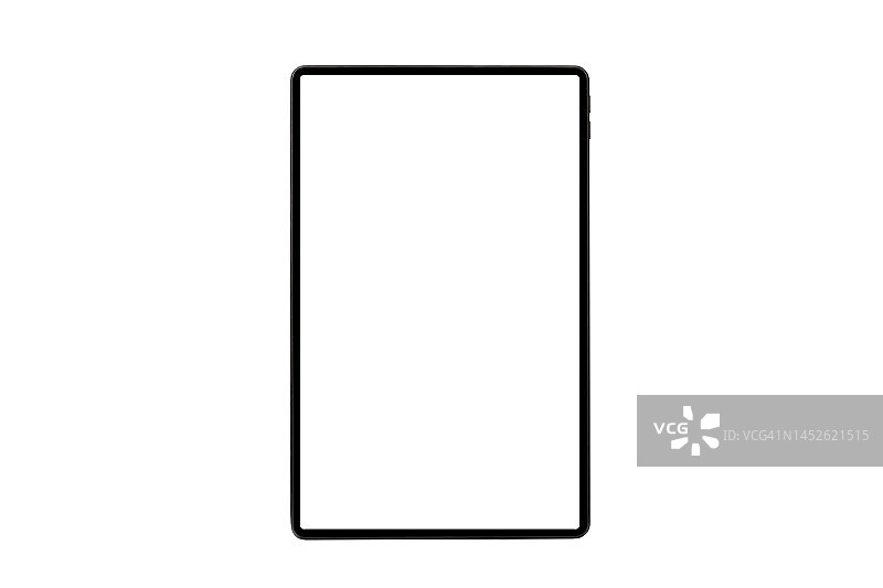 白色背景上的新现代数字平板电脑模型图片素材
