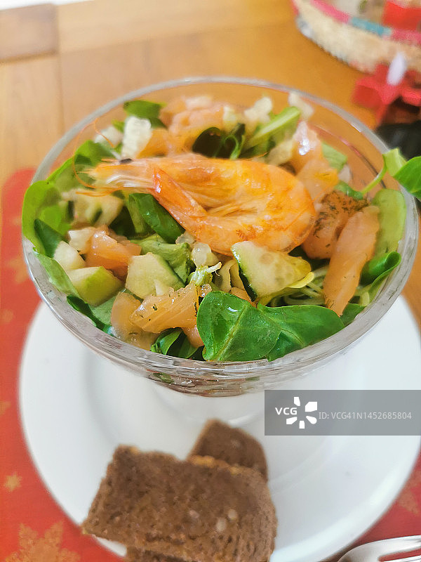 鲜虾鸡尾酒图片素材