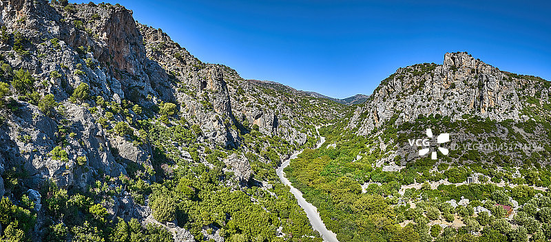 希腊克里特岛的安德罗伊峡谷图片素材