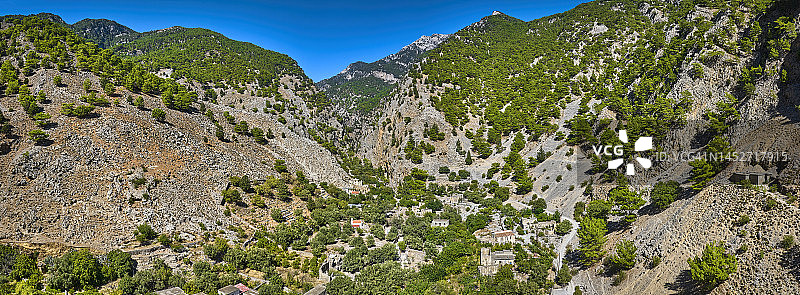 克里特岛萨马利亚峡谷，希腊图片素材