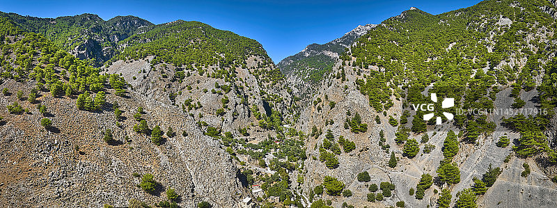 克里特岛萨马利亚峡谷，希腊图片素材