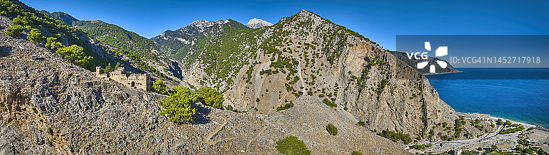 克里特岛萨马利亚峡谷，希腊图片素材