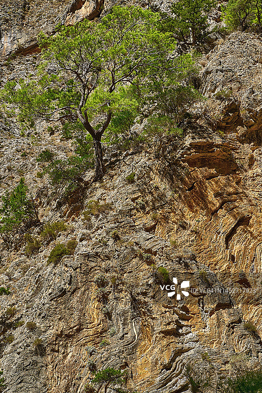克里特岛萨马利亚峡谷，希腊图片素材
