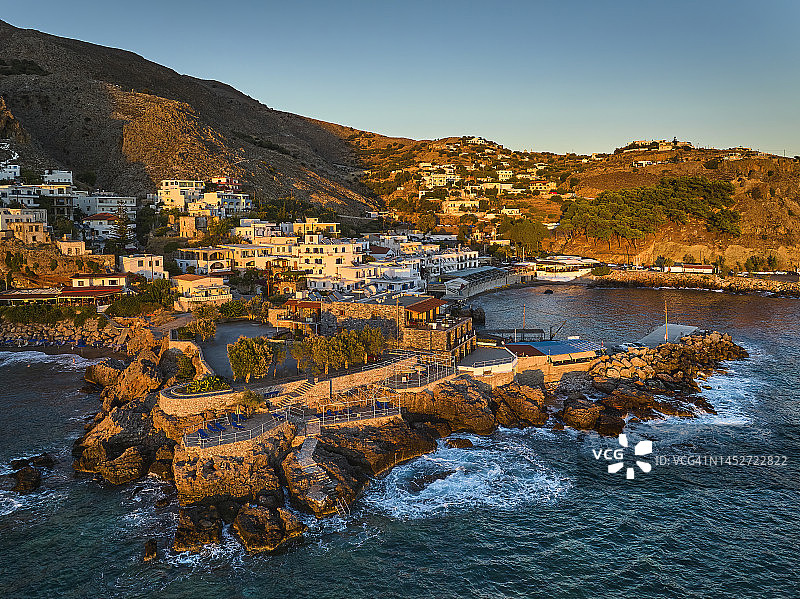 希腊克里特岛斯法基亚港口图片素材