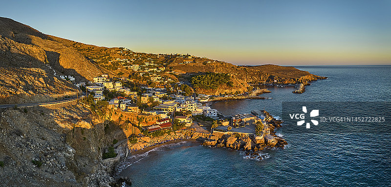 希腊克里特岛斯法基亚港口图片素材