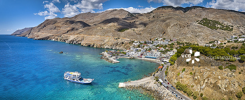 希腊克里特岛斯法基亚港口图片素材