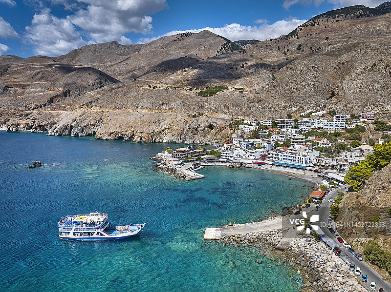 希腊克里特岛斯法基亚港口图片素材