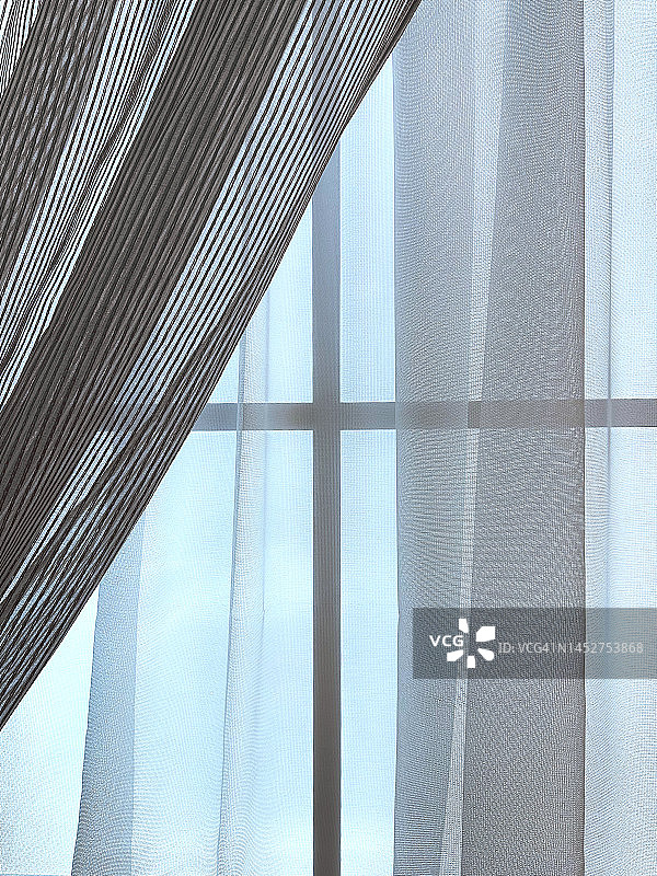 窗户与窗帘背景图片素材