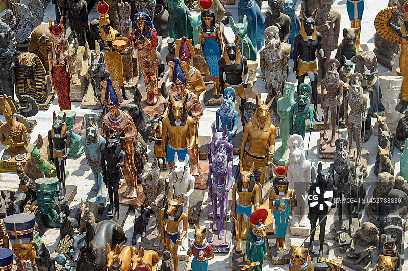 埃及神灵纪念雕像图片素材