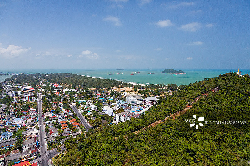 泰国宋卡府城市景观鸟瞰图片素材
