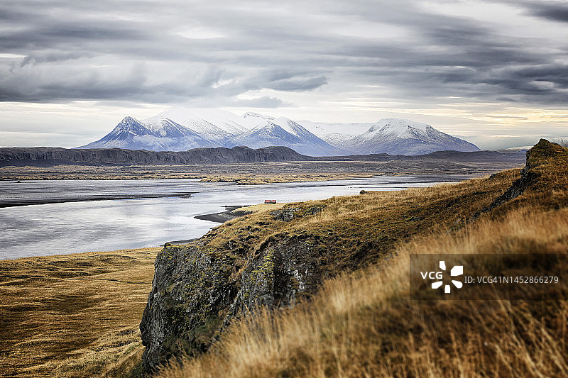 冰岛犀牛石景观图片素材