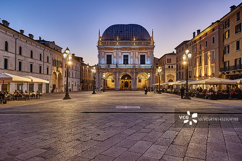 意大利布雷西亚的Palazzo della Loggia图片素材