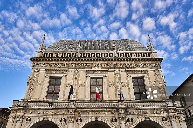 意大利布雷西亚的Palazzo della Loggia图片素材