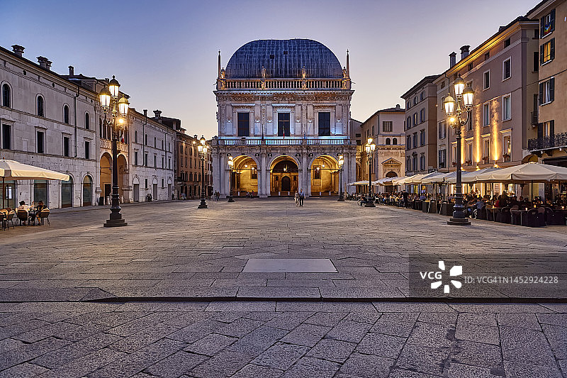 意大利布雷西亚的Palazzo della Loggia图片素材
