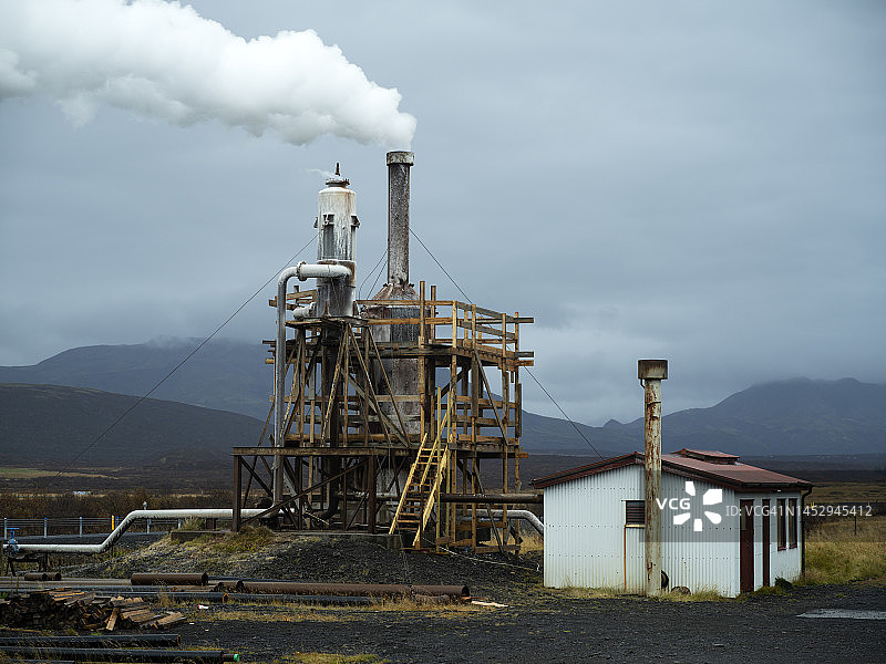 Efri Reykir地热发电站图片素材