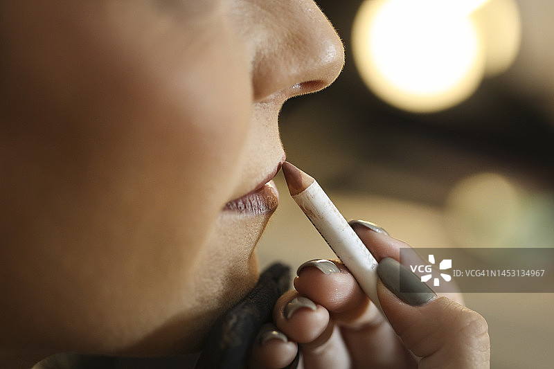 唇线笔图片素材