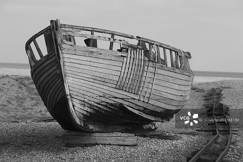 邓杰内斯的废船图片素材