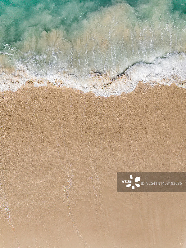 巴哈马天堂岛的卷心菜海滩航拍图片素材