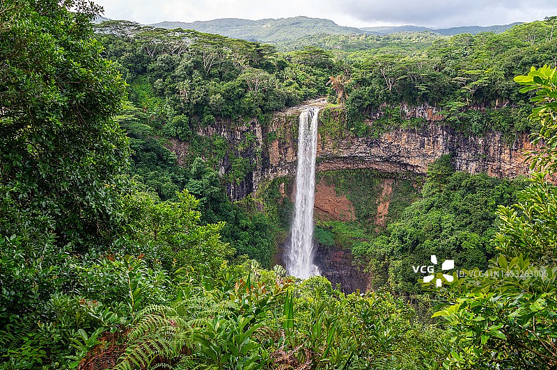 毛里求斯沙马雷尔瀑布图片素材