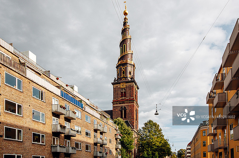 丹麦哥本哈根的救主教堂图片素材