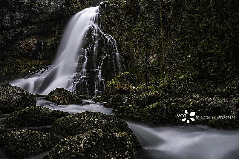 奥地利萨尔茨堡戈林瀑布图片素材