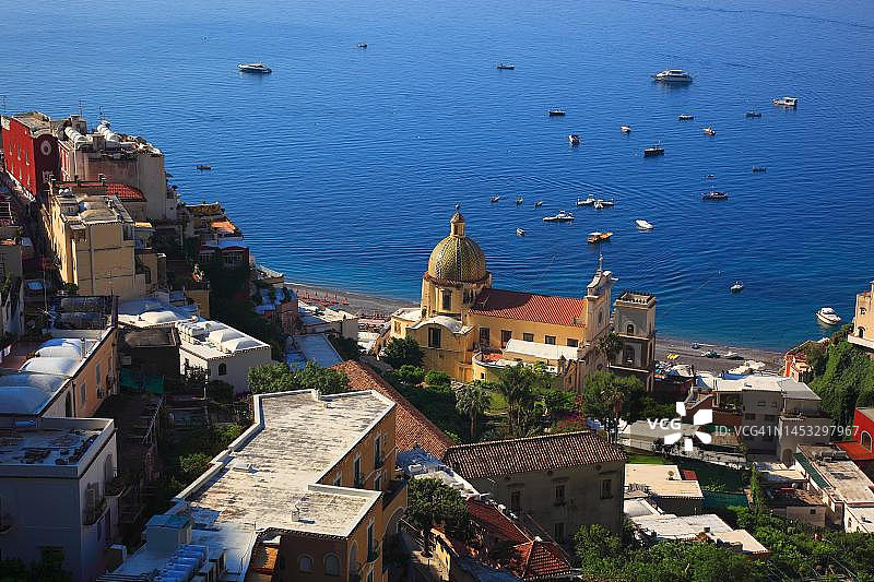 意大利坎帕尼亚的波西塔诺图片素材