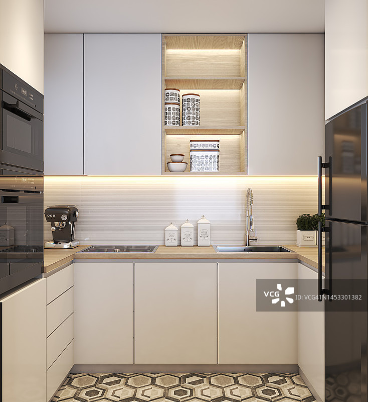 现代厨房图片素材