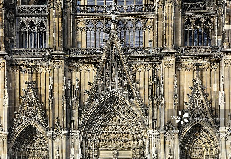 德国科隆大教堂南门图片素材