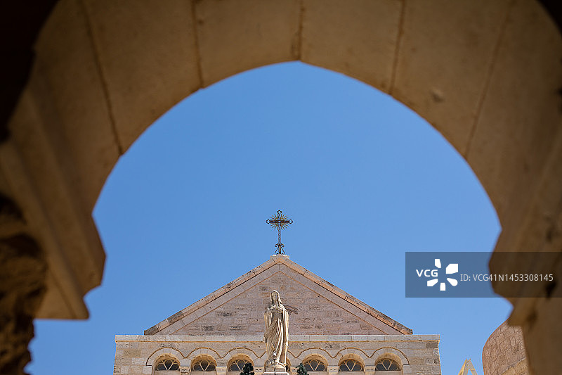 伯利恒的教堂屋顶图片素材