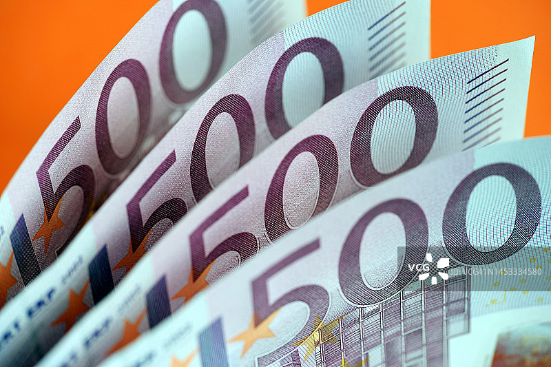 五百欧元纸币图片素材