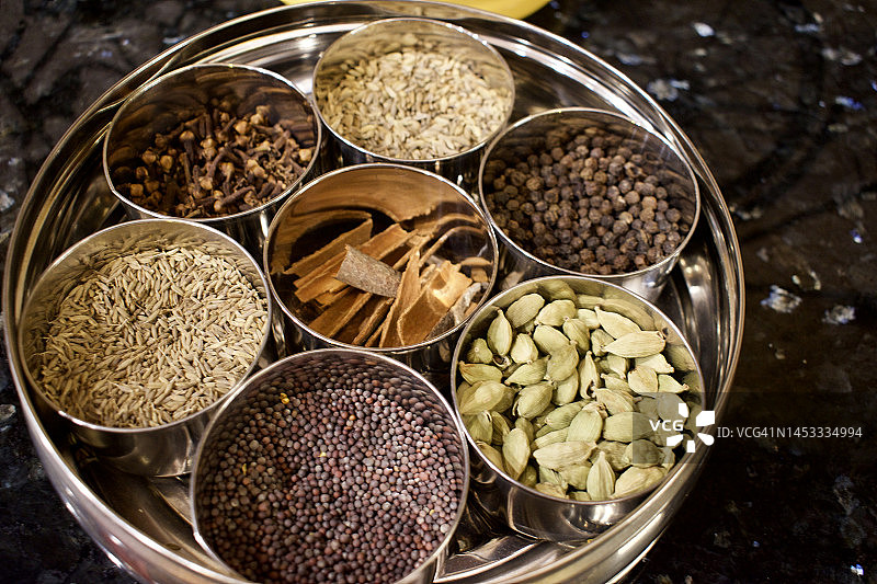 印度喀拉拉邦的干香料精选图片素材